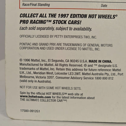 Hot Wheels NASCAR Pro Racing Kyle Petty Die-Cast Car 1998