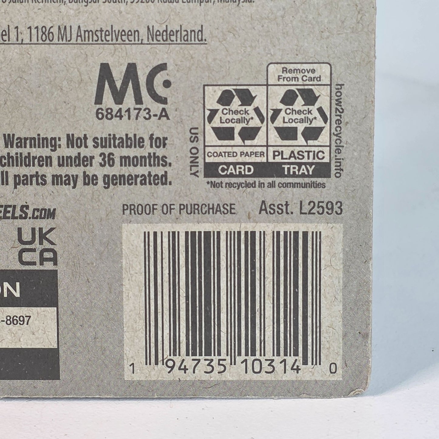 Hot Wheels 89 Mercedes-Benz 560 SEC AMG Die-Cast Car