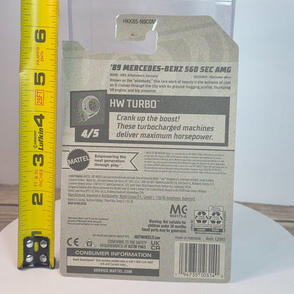Hot Wheels 89 Mercedes-Benz 560 SEC AMG Die-Cast Car