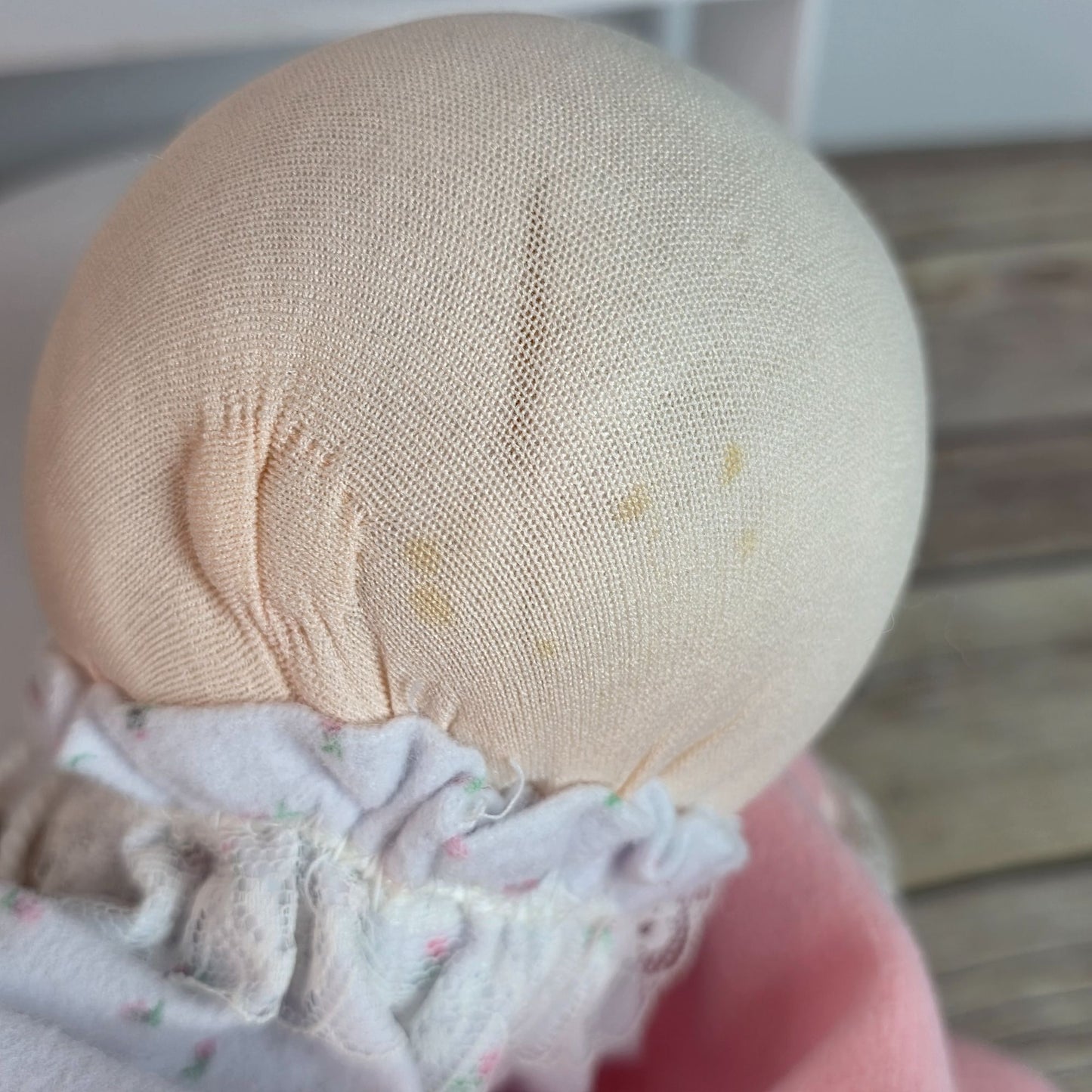 Vintage 1983 Dakin Soft Baby Doll With Pink Blanket & Bear