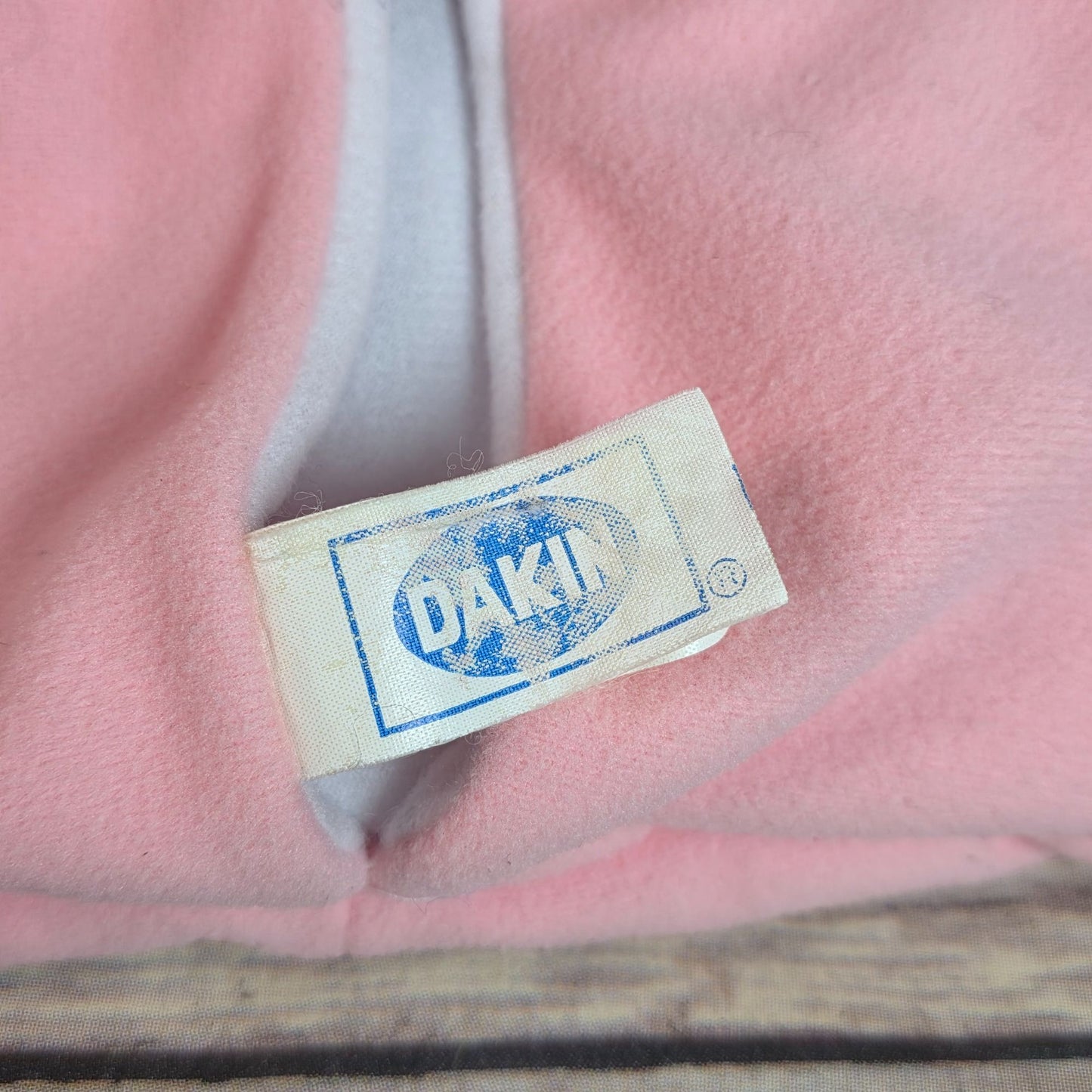 Vintage 1983 Dakin Soft Baby Doll With Pink Blanket & Bear