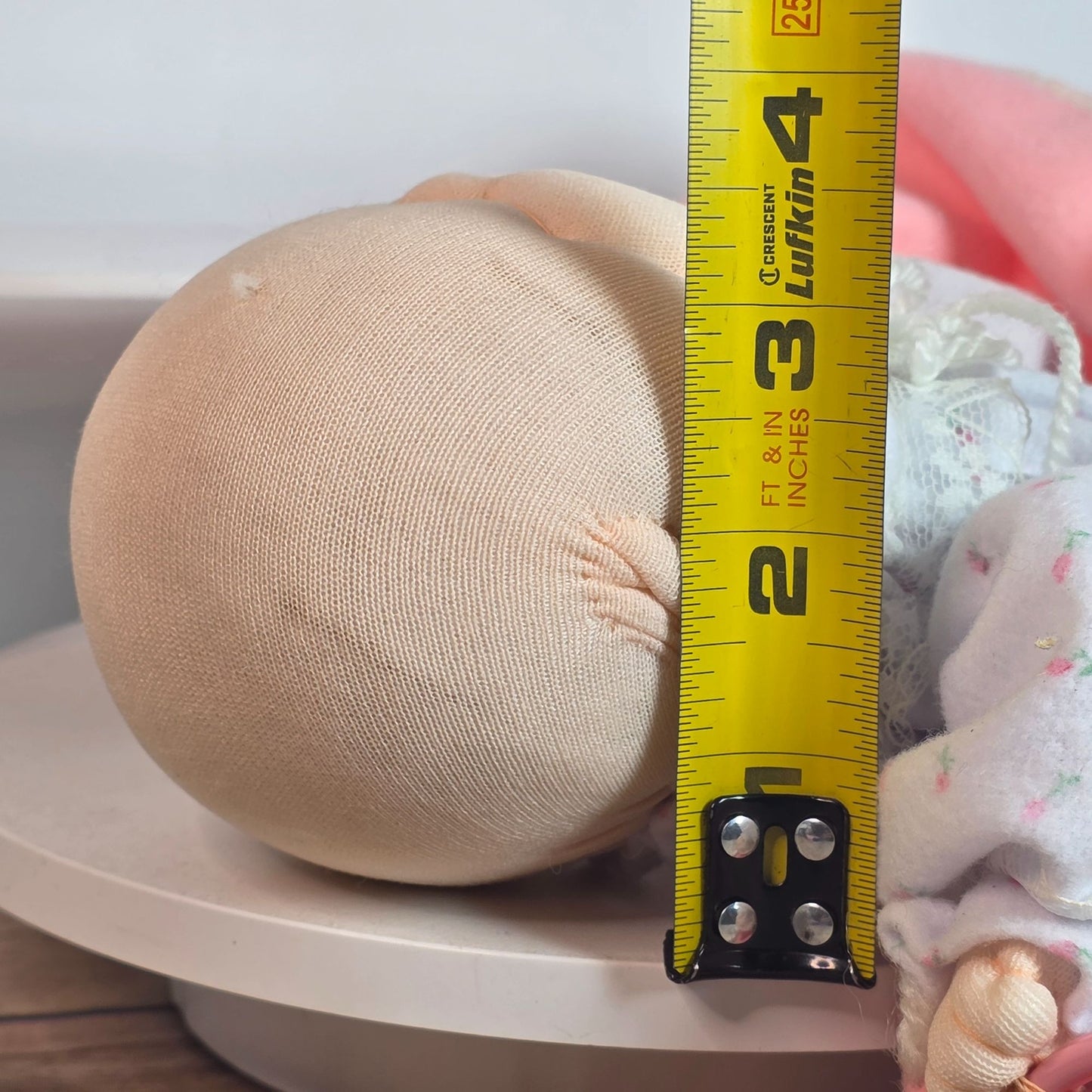 Vintage 1983 Dakin Soft Baby Doll With Pink Blanket & Bear