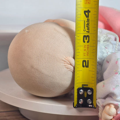 Vintage 1983 Dakin Soft Baby Doll With Pink Blanket & Bear