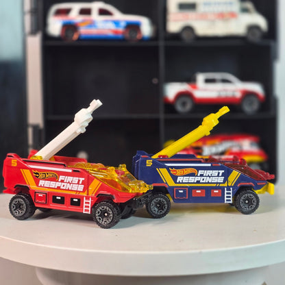 RARE Hot Wheels FIRST RESPONSE Team 5 Die-Cast EMERGENCY Vehicle SET