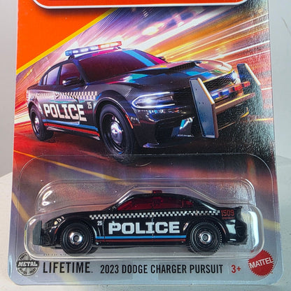 2023 Matchbox Dodge Charger Pursuit Police Car Diecast 37/125 New In Package