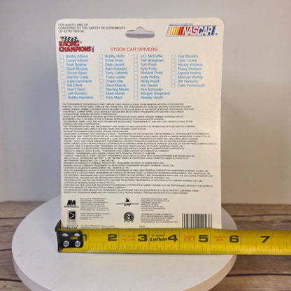 1993 Racing Champions Davey Allison Die-Cast NASCAR Stock Car With Card & Display Stand