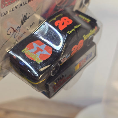 1993 Racing Champions Davey Allison Die-Cast NASCAR Stock Car With Card & Display Stand