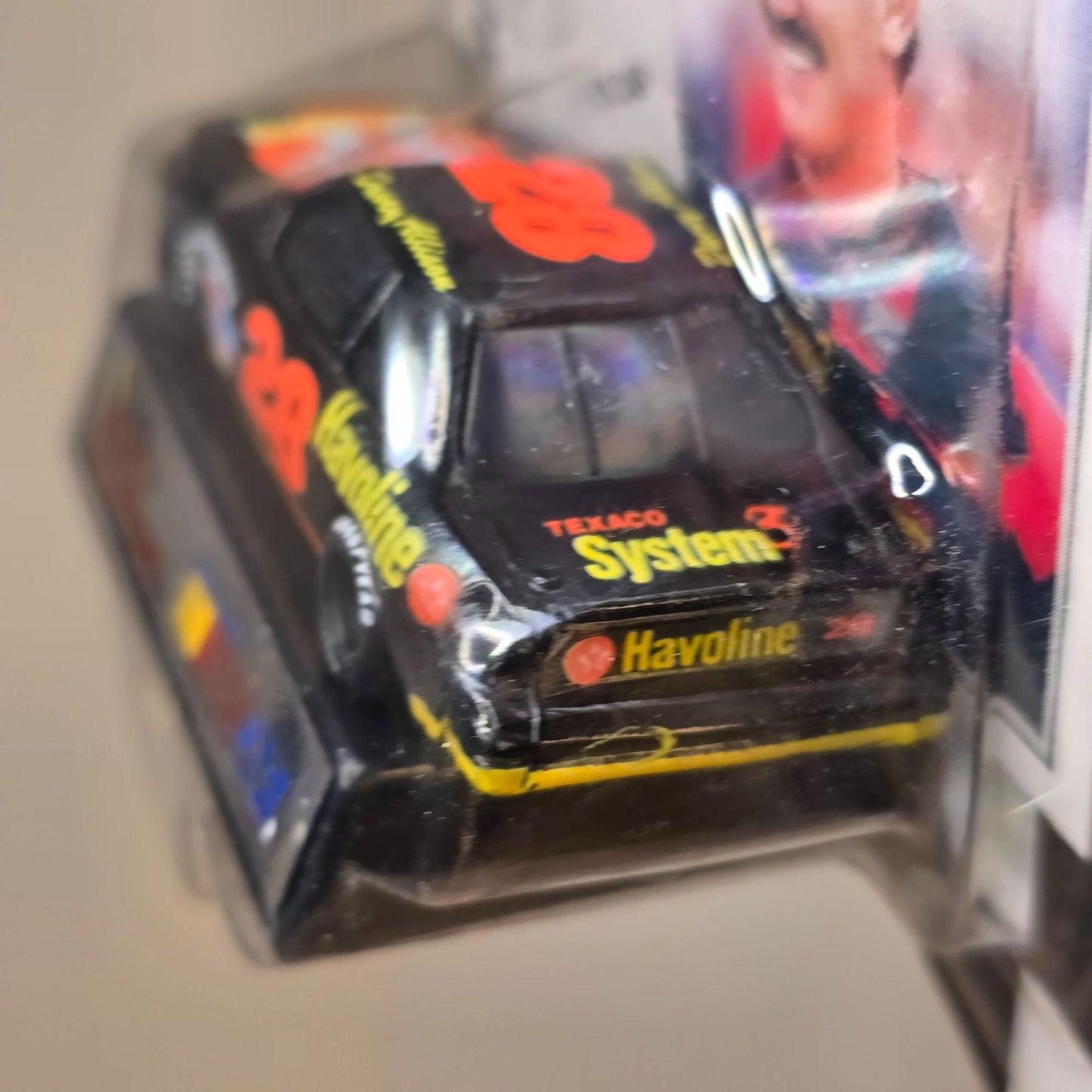 1993 Racing Champions Davey Allison Die-Cast NASCAR Stock Car With Card & Display Stand