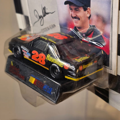 1993 Racing Champions Davey Allison Die-Cast NASCAR Stock Car With Card & Display Stand