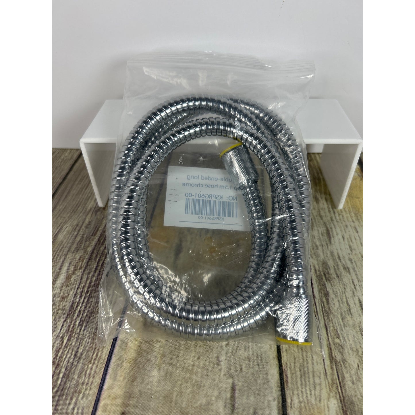 Double-Ended Long Cap 1.5m Stainless Steel Hose Replacement Chrome Finish