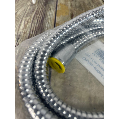 Double-Ended Long Cap 1.5m Stainless Steel Hose Replacement Chrome Finish