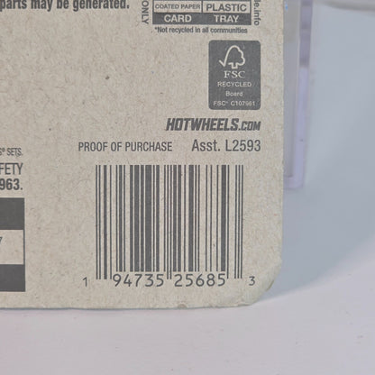 Hot Wheels 69 Corvette Racer White W/Red & Gold Details 1:64 Scale Diecast Car In Sealed Packaging