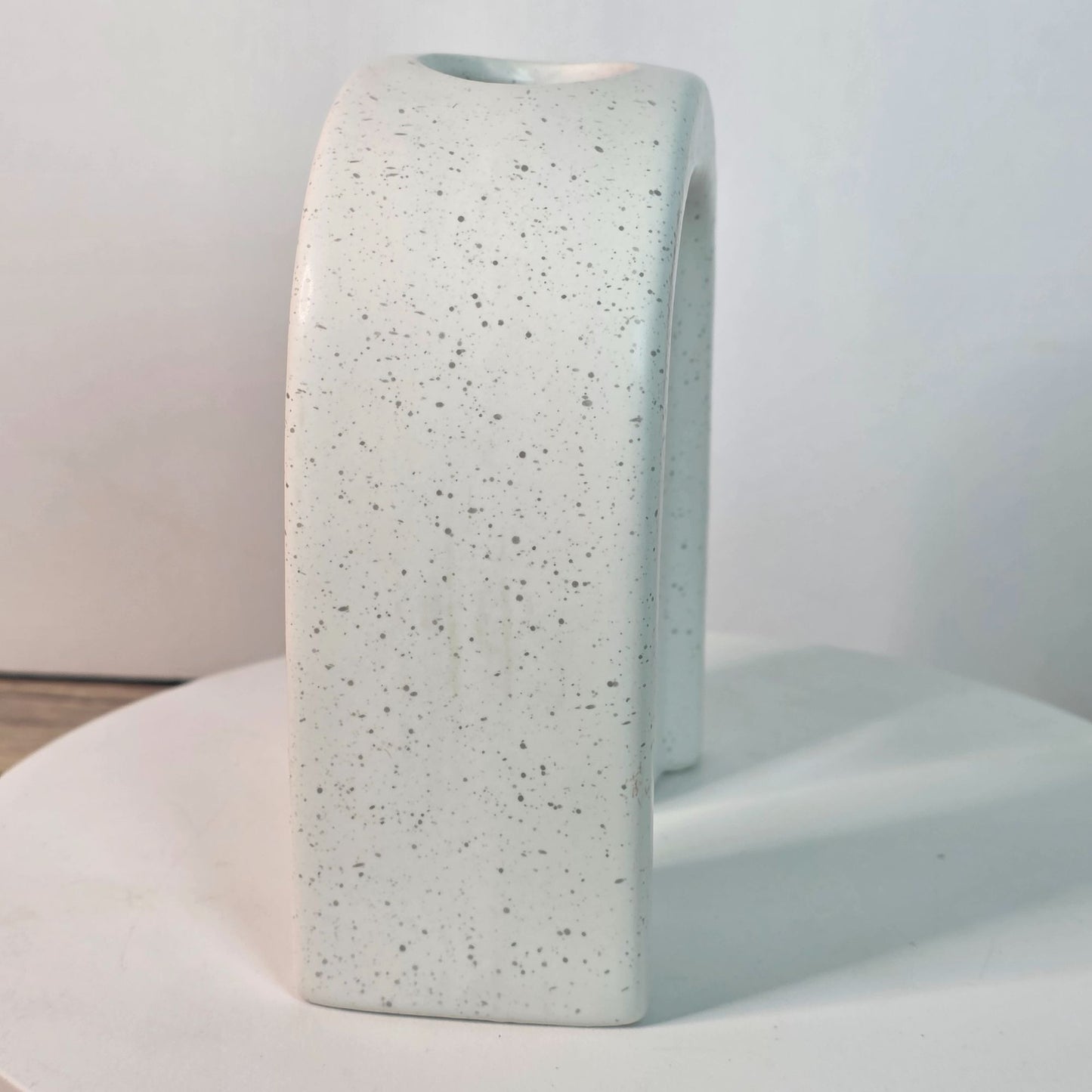 Speckled Ceramic Arch Vase 5" Tall Made For Retail