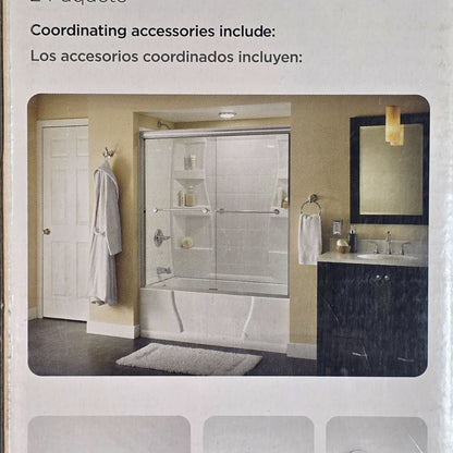Delta Lyndall Polished Chrome 20" Handles For Sliding Bathtub Or Shower Doors 2-Pack