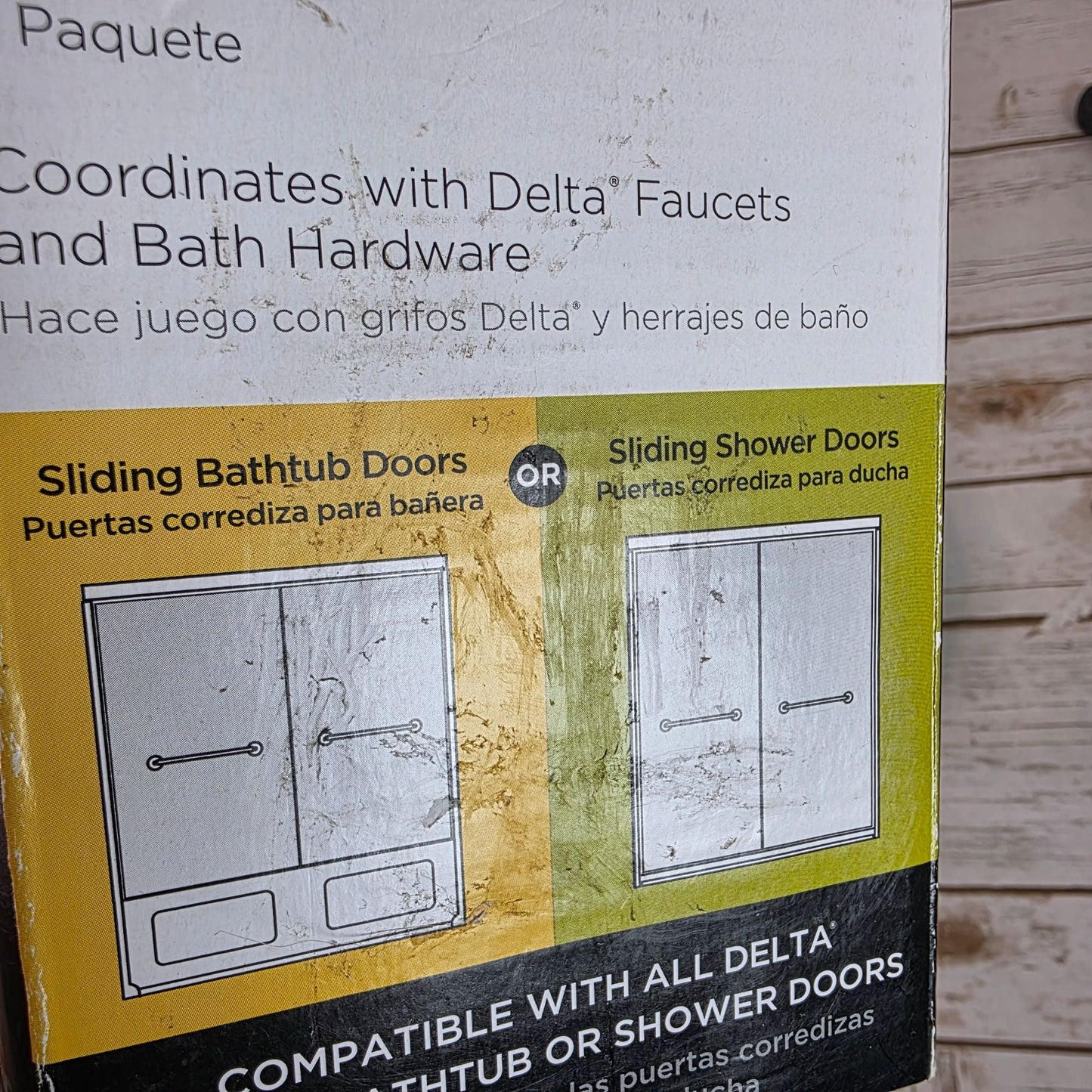 Delta Lyndall Polished Chrome 20" Handles For Sliding Bathtub Or Shower Doors 2-Pack