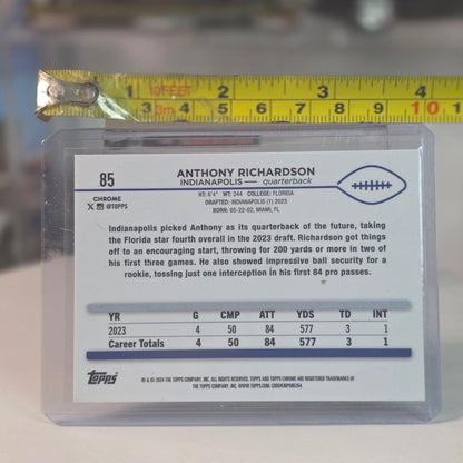 2023 Wild Card Anthony Richardson 1/1 Rainbow Foil QB1 On The Clock Colts