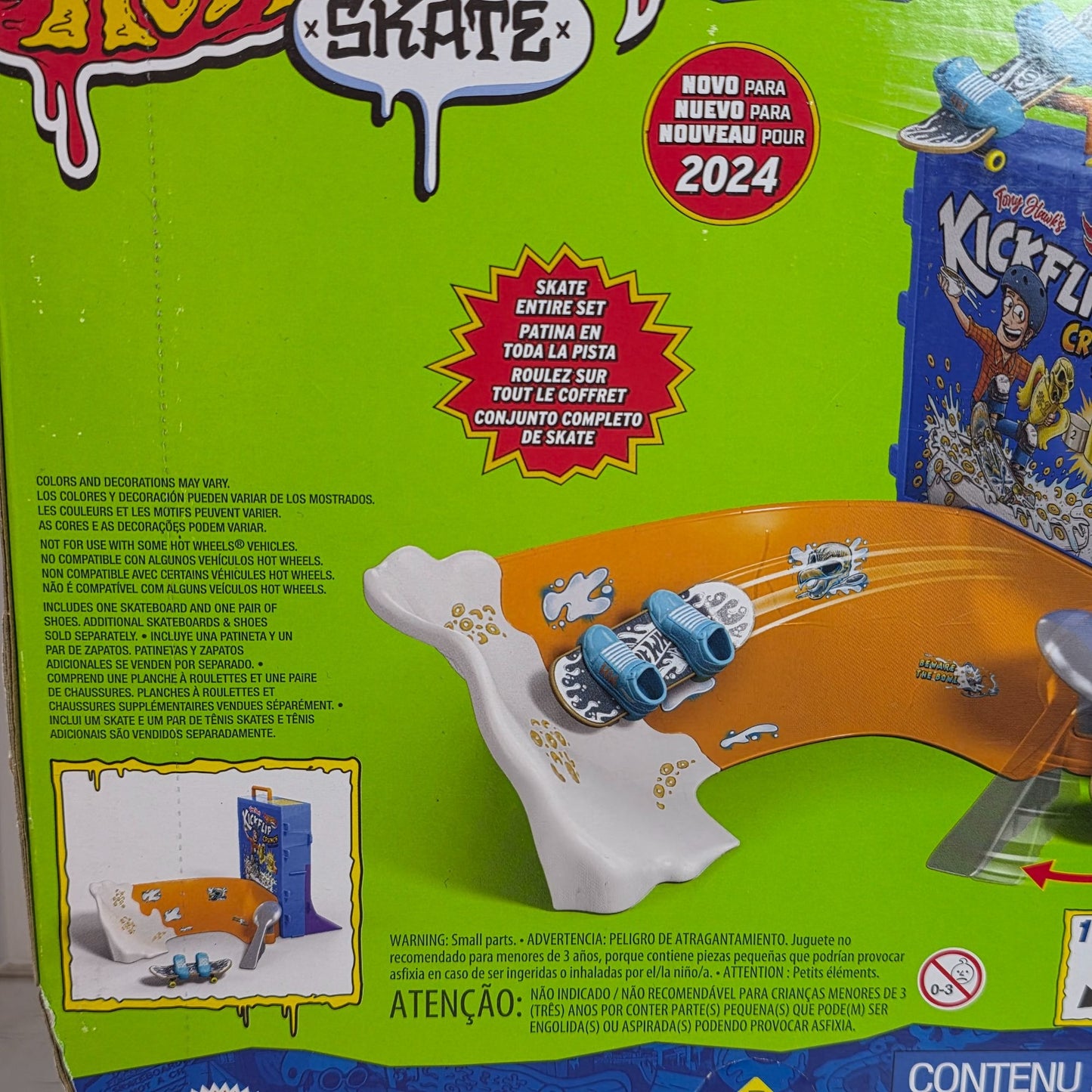 Hot Wheels Skate Tony Hawk Cereal Bowl Kickflip Crunch Skate Park Set Exclusive Board Shoes