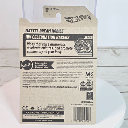 Hot Wheels Mattel Dream Mobile 80th Anniversary Edition Car Red Die-Cast Collectible Toy Model 167/250 6/10