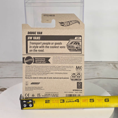 Hot Wheels Exclusive Dollar General Dodge Van HW Racing Die-Cast 1:64 Scale Collectible Toy Car