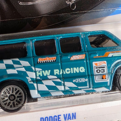 Hot Wheels Exclusive Dollar General Dodge Van HW Racing Die-Cast 1:64 Scale Collectible Toy Car