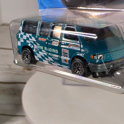 Hot Wheels Exclusive Dollar General Dodge Van HW Racing Die-Cast 1:64 Scale Collectible Toy Car