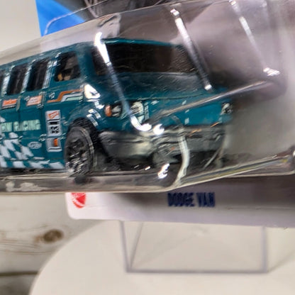 Hot Wheels Exclusive Dollar General Dodge Van HW Racing Die-Cast 1:64 Scale Collectible Toy Car