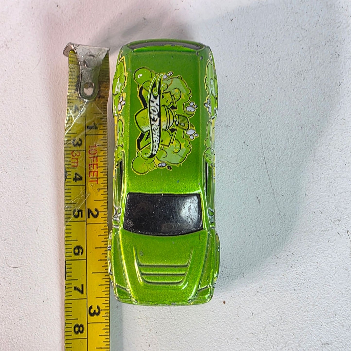 Vintage Hot Wheels Fandango 2001 Green w/ Graffiti Tampos Gold PR5 Wheels