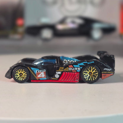 Hot Wheels 24 Ours Black Orange NEOM Le Mans Racer Loose Indonesia 2010