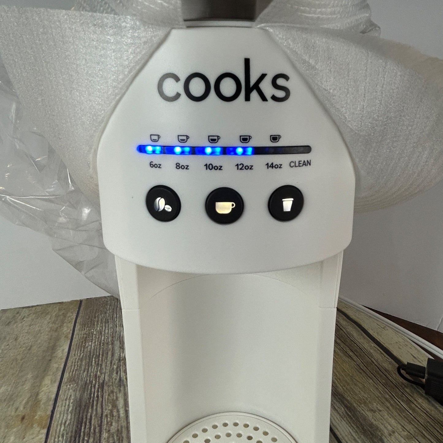 Cooks Single Serve Coffee Maker With Water Tank Gray Matte