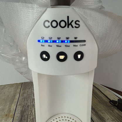 Cooks Single Serve Coffee Maker With Water Tank Gray Matte