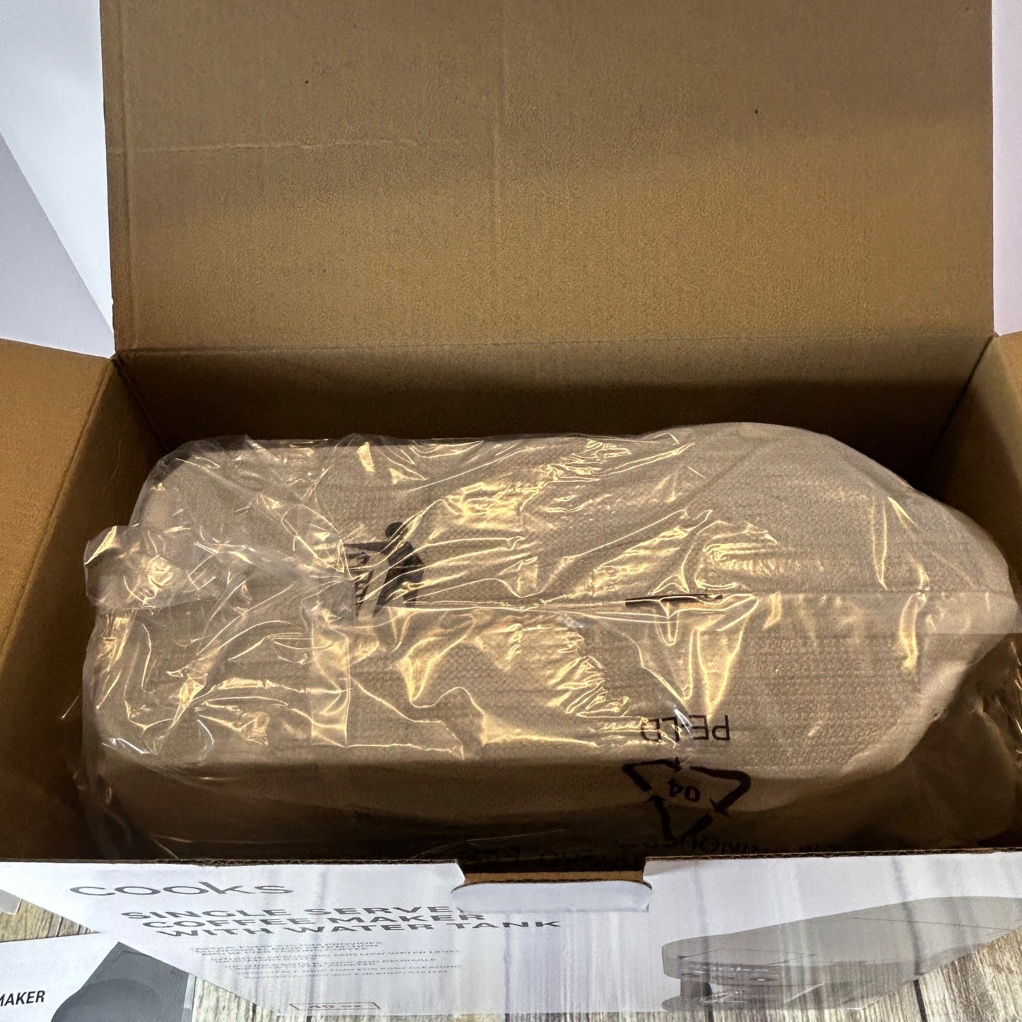 Cooks Single Serve Coffee Maker With Water Tank Gray Matte