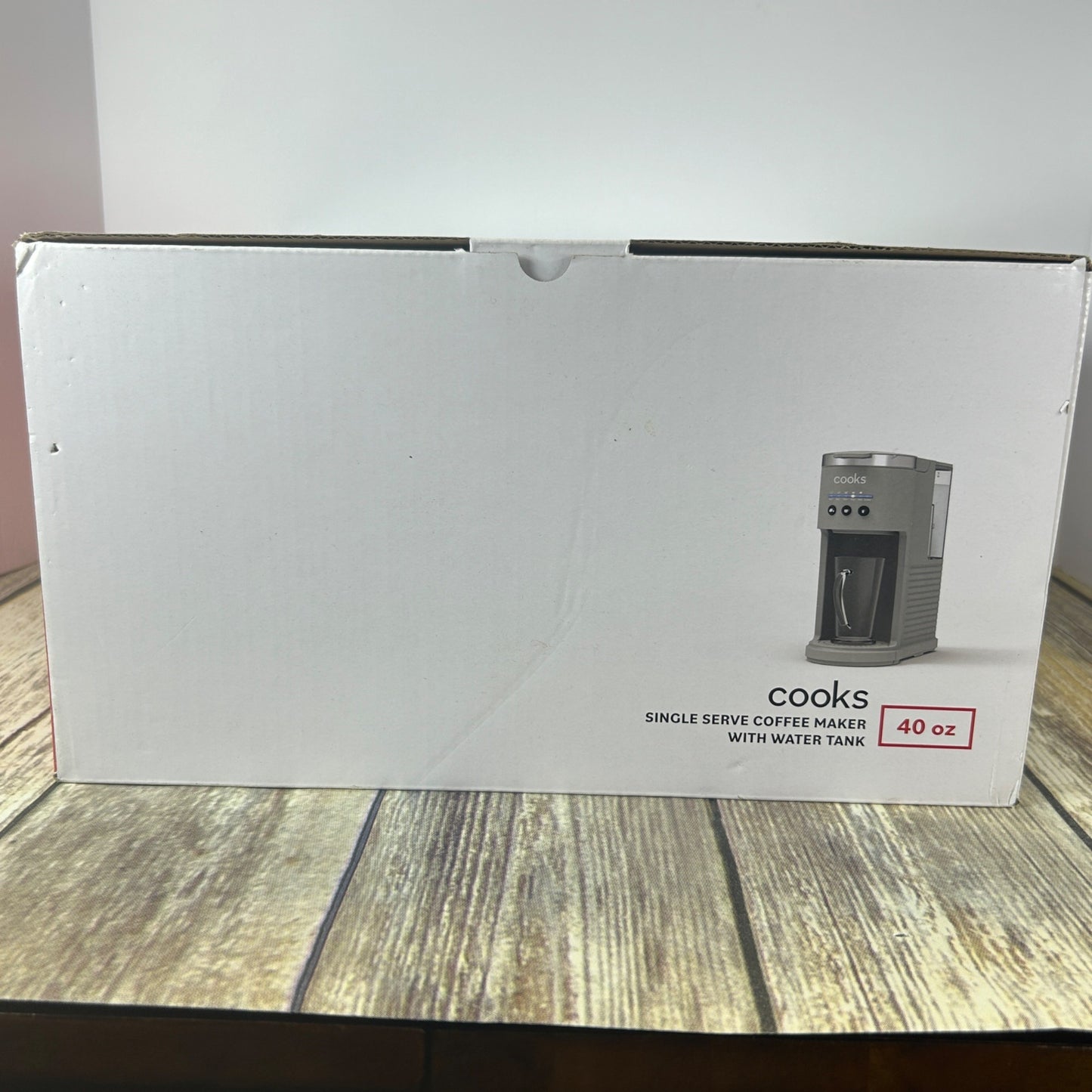 Cooks Single Serve Coffee Maker With Water Tank Gray Matte