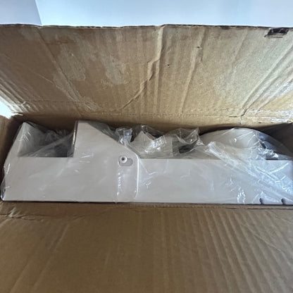 Spacelead Bedside Shelf For Bed & Top Bunk - Clip On Nightstand Snack Organizer & Floating Bed Side Table Tray In White Plastic