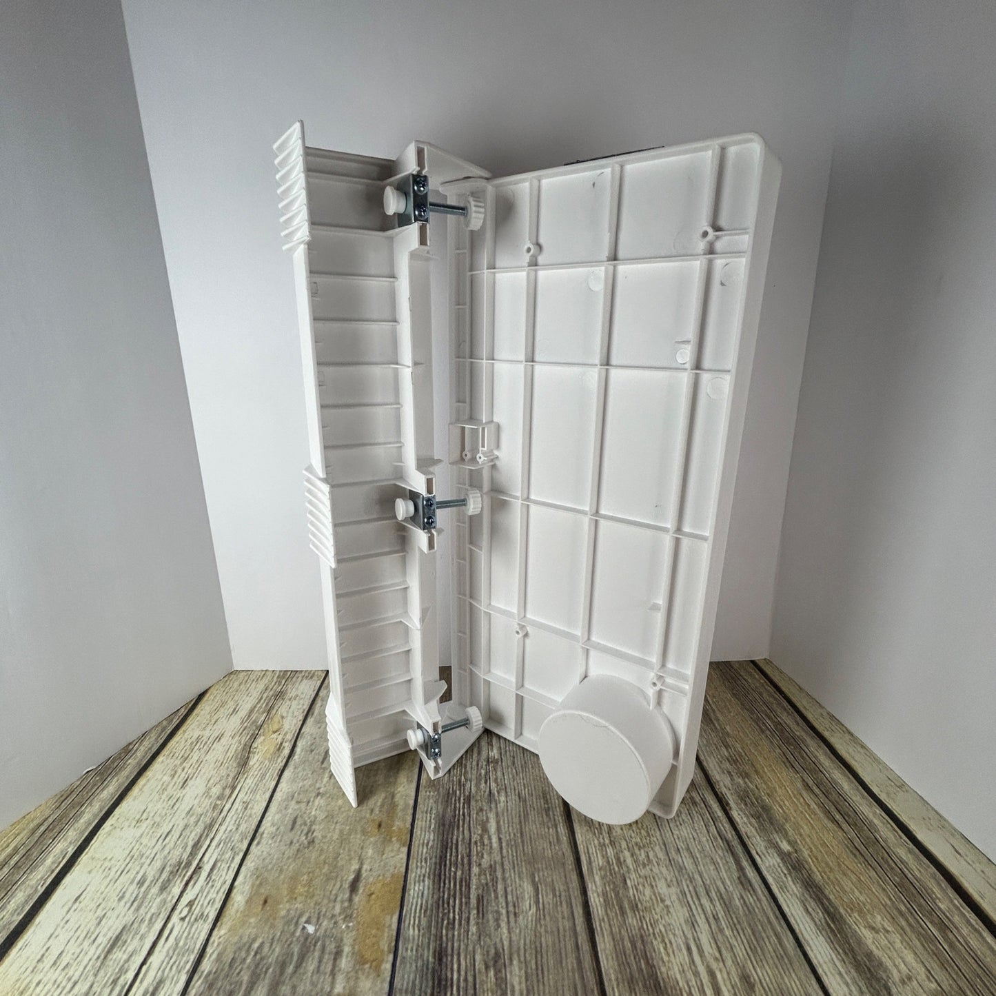 Spacelead Bedside Shelf For Bed & Top Bunk - Clip On Nightstand Snack Organizer & Floating Bed Side Table Tray In White Plastic