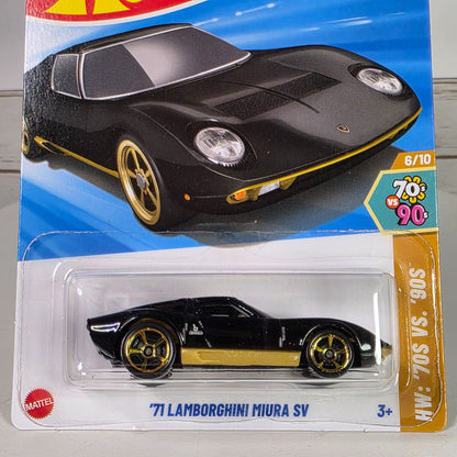 Hot Wheels 71 Lamborghini Miura SV Die-Cast Car 78/250  Guaranteed For Life  3+ Years Old  70s Vs. 90s Series