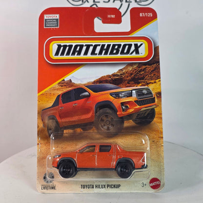 MUST HAVE Matchbox Toyota Hilux Pickup Orange Factory Sealed