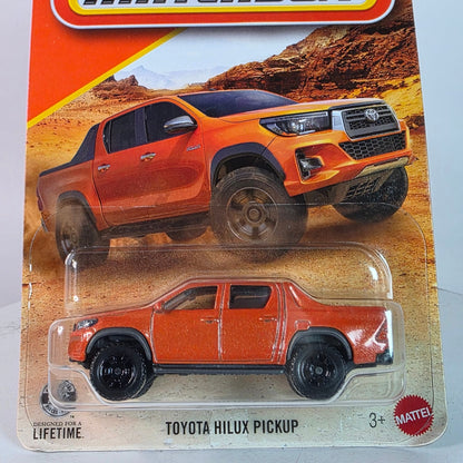 MUST HAVE Matchbox Toyota Hilux Pickup Orange Factory Sealed