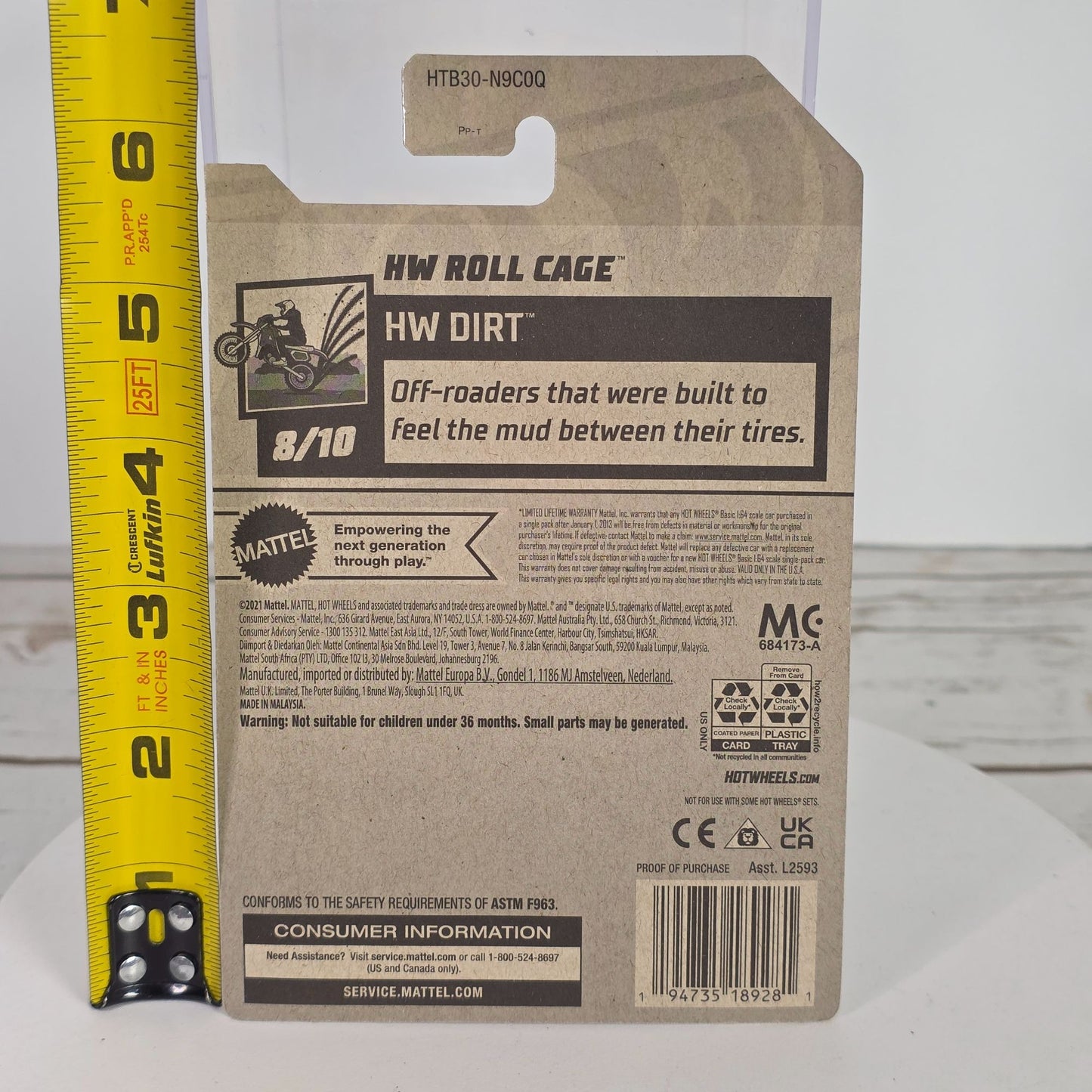 Hot Wheels HW Roll Cage Diecast Car 8/10 HW Dirt Series 233/250