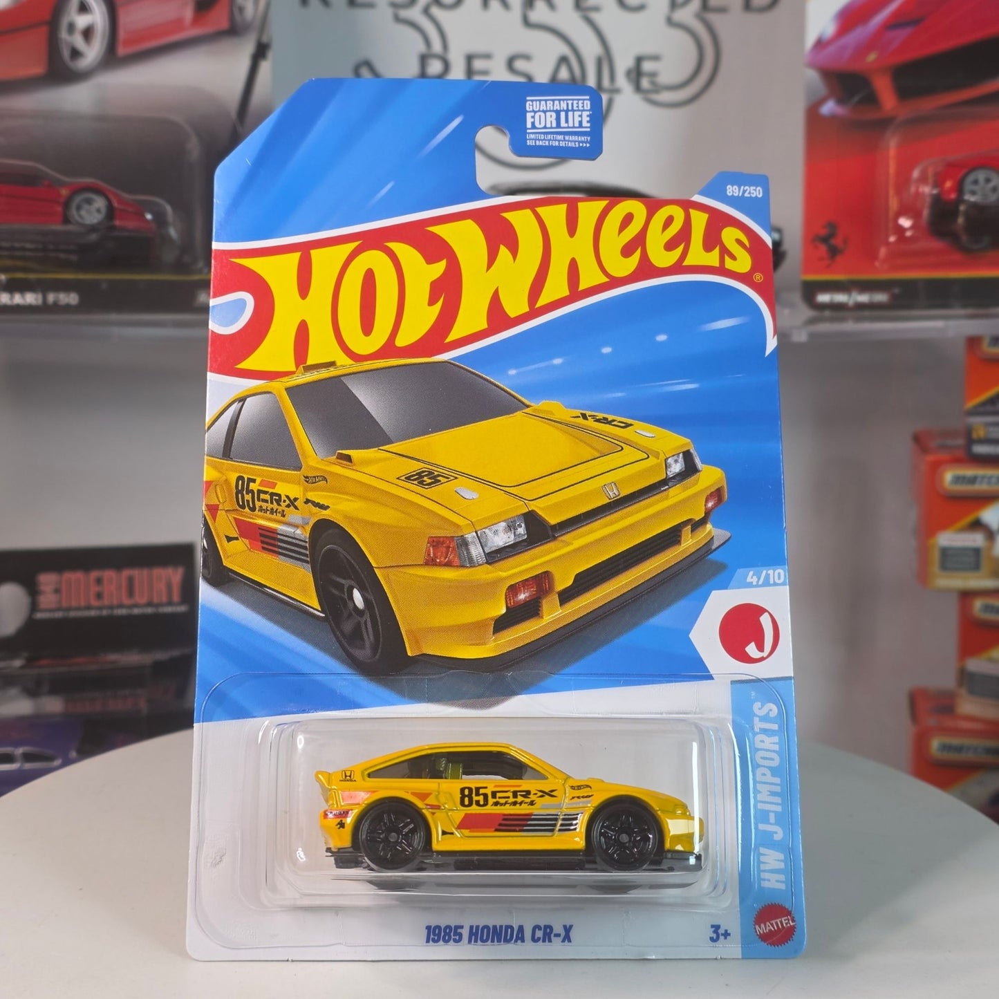 Hot Wheels 2026 1985 Honda CR-X Yellow HW J-Imports 4/10 89/250 MOC New