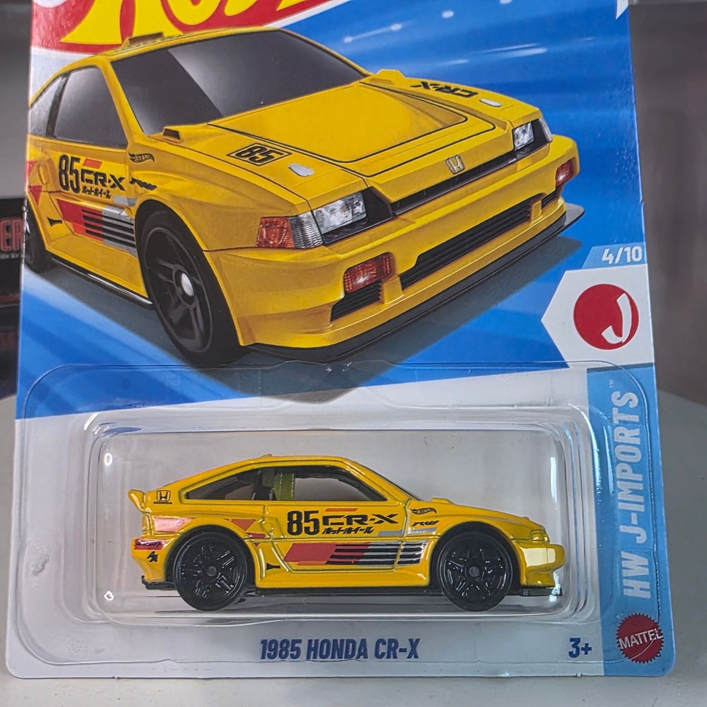 Hot Wheels 2026 1985 Honda CR-X Yellow HW J-Imports 4/10 89/250 MOC New