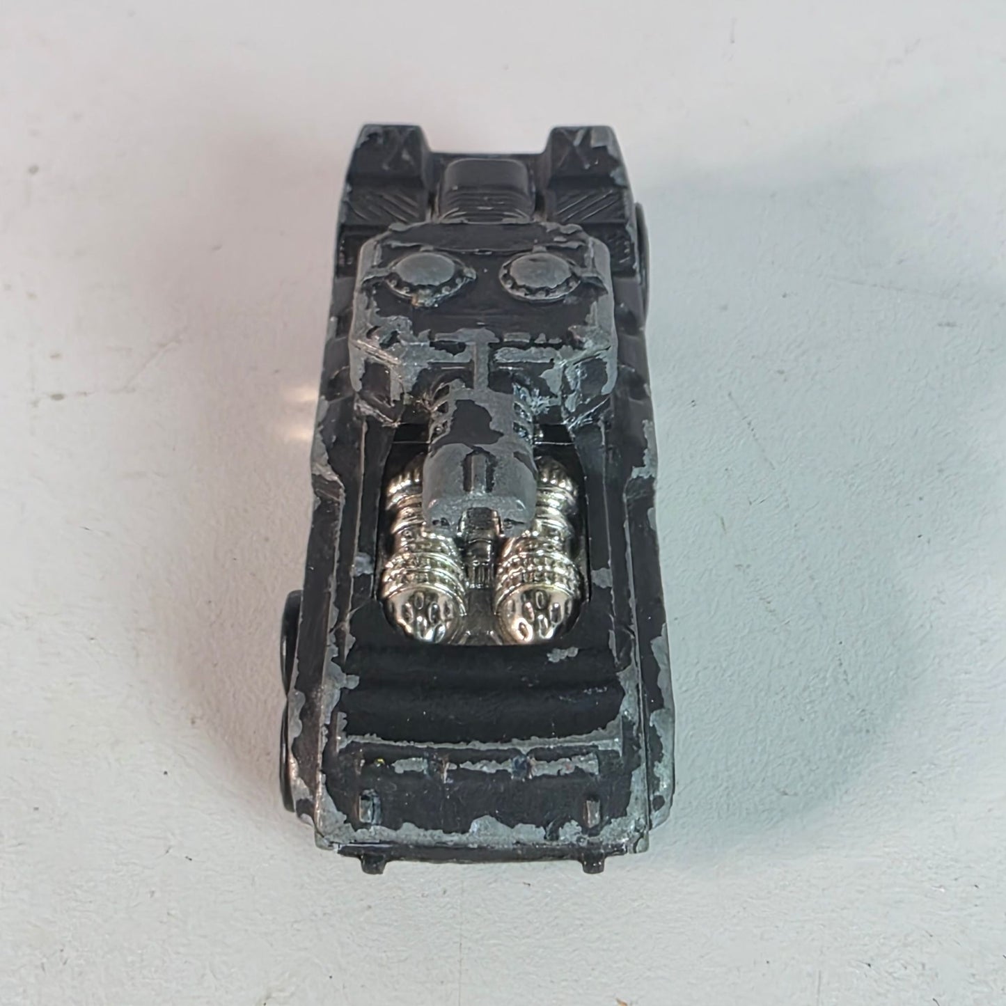 Vintage Hot Wheels Invader Black/Green Tank Diecast Loose