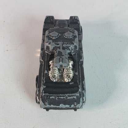 Vintage Hot Wheels Invader Black/Green Tank Diecast Loose