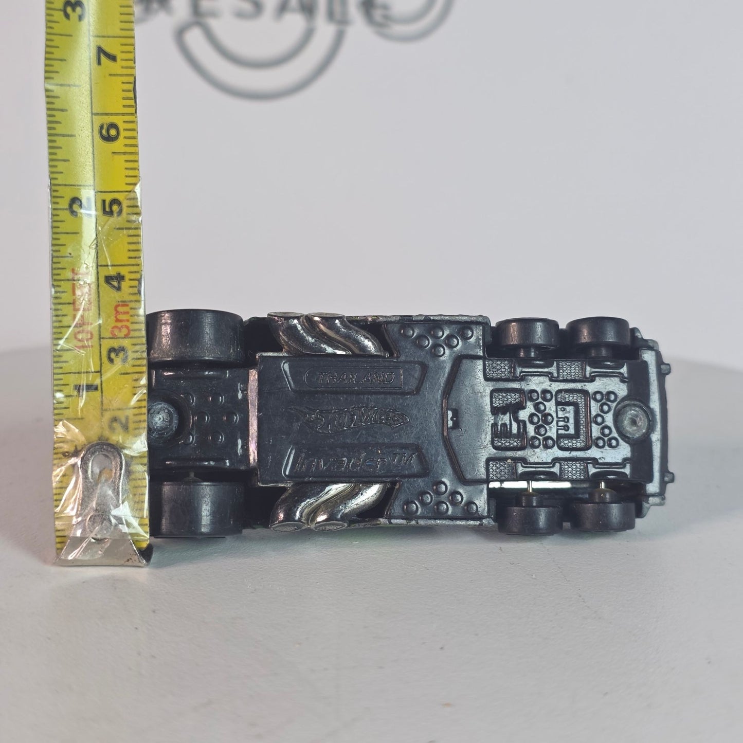 Vintage Hot Wheels Invader Black/Green Tank Diecast Loose