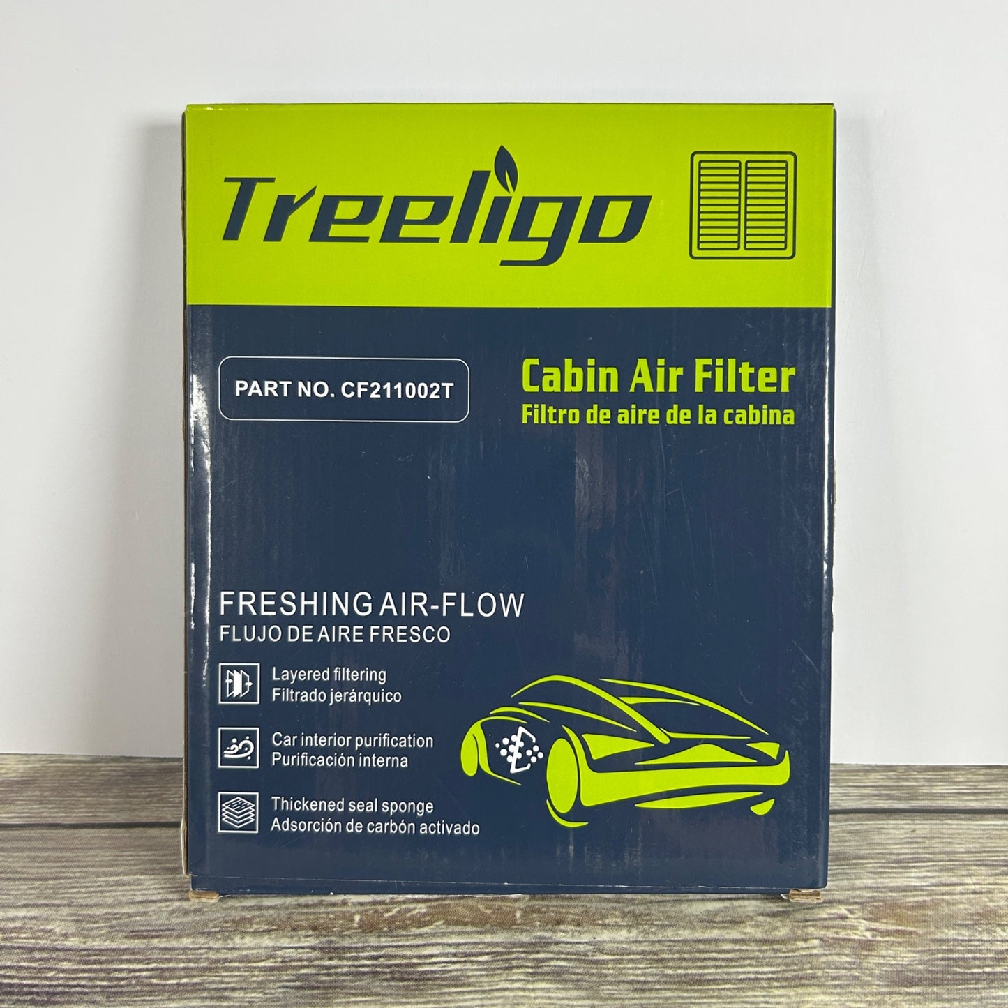 Treeligo Cabin Air Filter CF211002T For Elantra/Kia/Forte HEPA Coconut Shell Activated Carbon