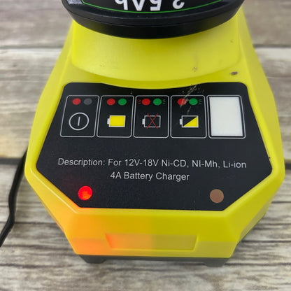 Ultimate RH-P108 Battery Charger Ryobi Rapid Charge Compatible & 1 P107 18V Lithium-Ion 1.5mAh Battery Set