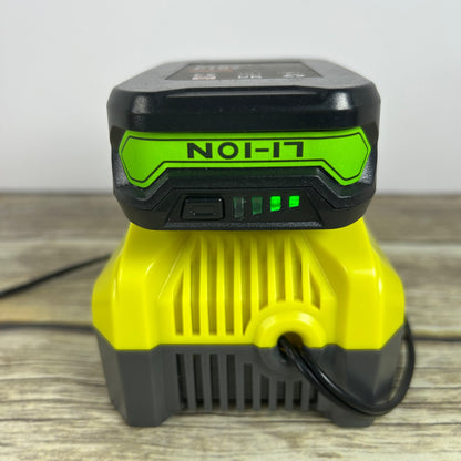 Ultimate RH-P108 Battery Charger Ryobi Rapid Charge Compatible & 1 P107 18V Lithium-Ion 1.5mAh Battery Set