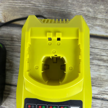 Ultimate RH-P108 Battery Charger Ryobi Rapid Charge Compatible & 1 P107 18V Lithium-Ion 1.5mAh Battery Set