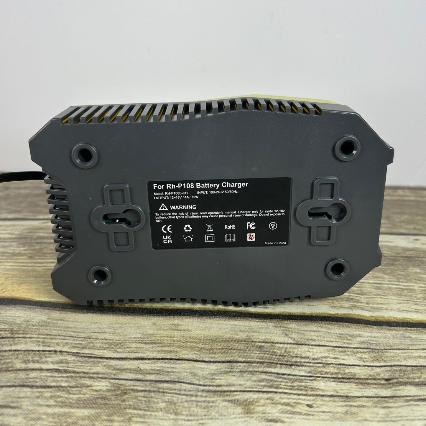 Ultimate RH-P108 Battery Charger Ryobi Rapid Charge Compatible & 1 P107 18V Lithium-Ion 1.5mAh Battery Set