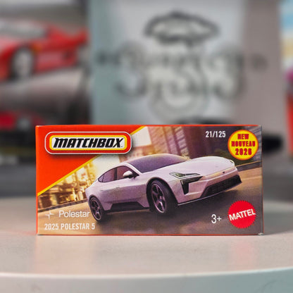 Matchbox 2026 2025 Polestar 5 White 21/125 PowerGrab NIB New EV Casting