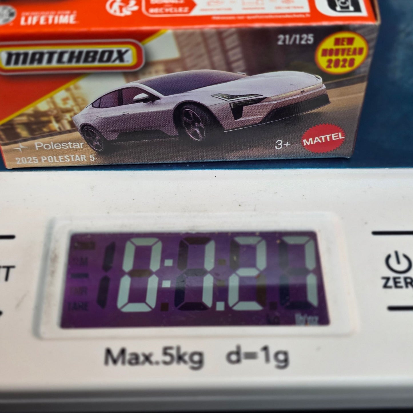 Matchbox 2026 2025 Polestar 5 White 21/125 PowerGrab NIB New EV Casting
